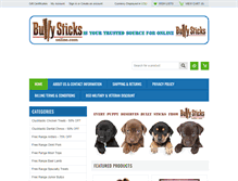 Tablet Screenshot of bullysticksonline.com